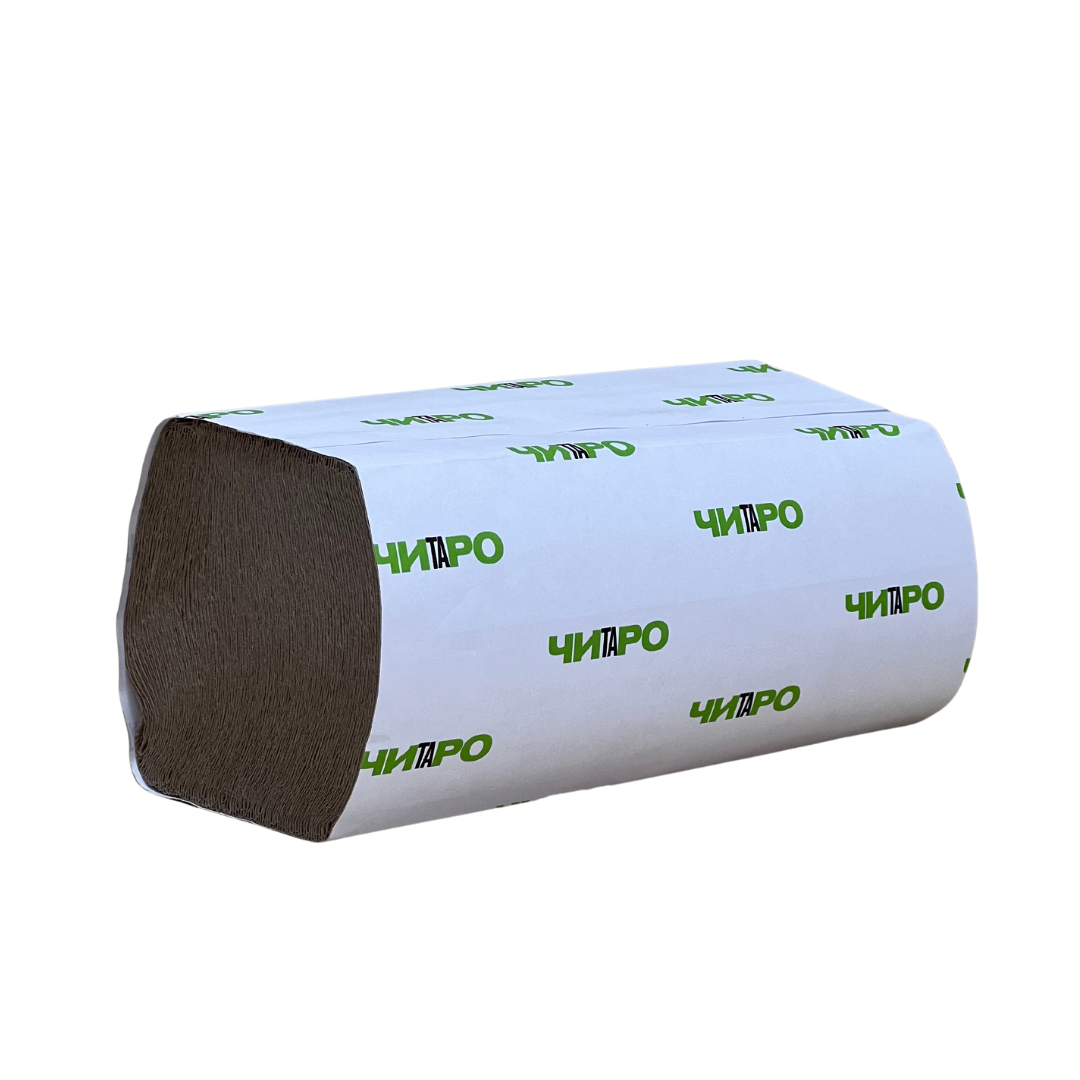 ЧИТАРО, Рушники паперові V-складання 1-шар., 160 арк., 23х21 см., сіра макулатура